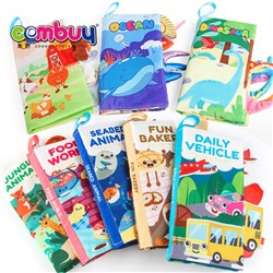 KB113919-KB113923 KB113946-KB113951 - Cartoon Education Soft Sound Baby Early Learning Cloth Book Toy with Tail